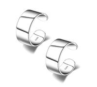 ear & cuff 925 Sterling Silver Conch Adjustable Non Piercing Double Full Helix Earrings