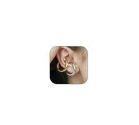 Ear Cuff Earrings for Women Ear Cuffs Non Piercing Clip On Cartilage Earrings Gold Knot Earrings for Women Round Huggie Non Pierced Jewelry Gifts Trendy Stuff, Metal, No Gemstone