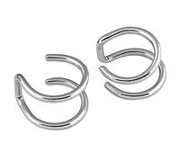 Ear Cuff Titanium Steel U-Type Non Piercing Cartilage Cuff Earring Clip On Ear Cuff Hoop Forunisex Sliver ReliableDurability