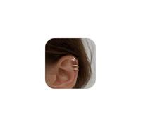 Ear Cuffs for Women Ear Cuffs Non Piercing Earrings Minimalist Criss Cross Ear Cuff No Pierce Double Ear Cuff Sets Ear Cuff Fake Cartilage Earrings Jewelry for Women, Metal, No Gemstone
