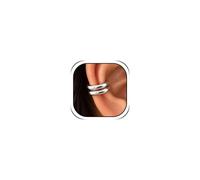 Ear Cuffs Non Piercing Gold Ear Cuff Earrings for Women Double Band Design | Gold Ear Cuff,Ear Cuff Earrings for Women,Double Band Design,Smooth Curve Shape,Modern Style,Daily Wear,Party Look,Gift Idea