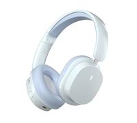 Ear Cushion SY-T2 Bluetooth Over Ear Headphone, Wireless Spatial Sound Effective Foldable Gaming Headset with TF Card Play Mode, 3.5mm Audio Cable and Charging Cable- Light Blue