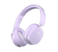 Ear Cushion SY-T2 Bluetooth Over Ear Headphone, Wireless Spatial Sound Effective Foldable Gaming Headset with TF Card Play Mode, 3.5mm Audio Cable and Charging Cable- Nebula Violet