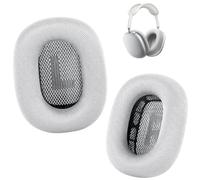 Ear Cushions for AirPods Max Headphone - Upgraded Mesh Earpads Replacement Compatible for Apple AirPods Max with Silicone Layer, Magnet, Memory Foam and Noise Isolation (Silver)