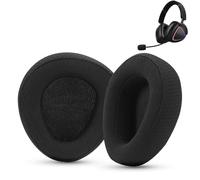 Ear Cushions Replacement Pads Compatible with ASUS ROG Delta II Headset, Breathable Mesh Earpads with Memory Foam (Mesh Fabric-Black)