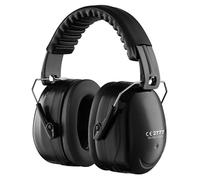 Ear Defenders Adults, SNR 33dB Noise Cancelling Headphones for Shooting, Hearing Protection Earmuffs, Sensory Headphones, Ear Defenders for Autism, DIY, Mowing, Construction (Black)
