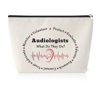 Ear Doctors Gifts Audiologist Makeup Bag Audiologist Gifts Travel Bag Funny Audiology Gifts Audiology Student Graduation Birthday Presents Audiology Assistant Gifts Travel Zipper Pouch