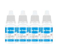 Ear Drops for Swimmers Ear, Swimmers Ear Drying Drops, Excessive and Hardened Ear Wax, Ear Wax Removal Solution with Natural Ingredients, Earache Drops for Adults & Kids, 20ml(Pack of 4)