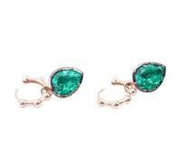 Ear Earrings Women 9K/14K/18K Gold 4ct/5ct Teardrop Created Emerald Dangle Earrings Wedding Jewellery