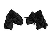 Ear Hairpin Black Bow Hair Clip Big Bow Hairpin Gothic Bow Bullet JK Hair Clip JK Hair Accessories