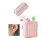 Ear Hole Cleaner Kit, Ear Piercing Aftercare Cleaning Set with 240pcs Disposable Ear Piercing Cleaning Floss & 15ml Cleaning Solution, Ear Hole Care Set Solution for Women Men (Rose Flavour)