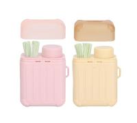 Ear Hole Cleaning Set,240PCS Ear Hole Cleaning Kit,Disposable Earrings Hole Cleaner,Odor Removal to Keep Your Ears, Lightweight and Portable for Wide Use (Pink+Beige)