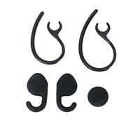 Ear Hook Earbuds Kit (Black) - Replacement Gels for JABRA EXTREME/ EXTREME2 Bluetooth Headset - 2pcs L/M Ear Hooks and 3pcs Ear Gels Included