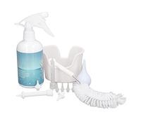 Ear Irrigation Flushing System Kit, Manual Ear Cleaning Rinse Kit with Squeeze Bulb and Multiple Nozzles for Adults Kids, Gentle Wax Removal Water Washing Syringe for