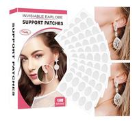 Ear Lobe Support Patch - Invisible Clear Stickers | Ear Lobe Protectors for Heavy Earrings | 100/200 Breathable Anti-Enlargement Patches | Comfortable College