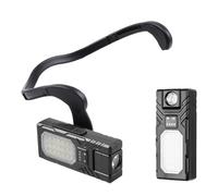 EAR MOUNTED HEADLAMP: small rechargeable LED flashlight, hands-free headlight, ULINTERNAL LED rechargeable headlight, compact clip design, gear and lightweight lighting mounted on the