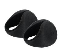 Ear Muffs Fleece Warm Earmuffs Ear Warmer Winter Accessory for Men Women Black 2pcs Style 1 Earmuff