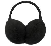 Ear Muffs Thermal Fluffy Faux Fur Ear Warmers Ear Plush Cover Fluffy Soft Ear Protector Windproof Plush Earlap Unisex Ear Warmer For Men Women Girls Adults Cold Weather Accessory Black (Pack Of 1)