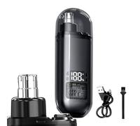 Ear Nasal Hair Trimmer | Wireless Nasal Machine for Men | Cordless Trimmer with Digital Display, Waterproof Eyebrow Face Grooming Kit