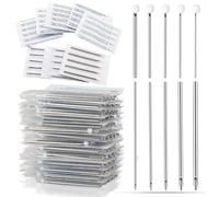 Ear Nose Piercing Needles - Lyuxzad 100Pcs Mixed Piercing Needles 12G 14G 16G 18G and 20G Hollow Needles Stainless Steel for Piercing Ear Nose Navel Nipple Lip Tongue Belly Piercing Kit Piercing Tools