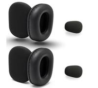 Ear Pad Cushion Kit for Blue Parrott B350-XT - Compatible with Jabra Evolve 65, 40, 30 - Enhances All-Day Wearing Comfort Over Original Foam Earpads, Leatherette, Microphone Windscreens by Global Teck
