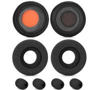 Ear Pads and MIC Foam More Circular Hole Designs - Replacement Cover Compatible with Plantronics Blackwire C420 C310 C320 C3210 C3220 C3225 3320 3325 for Jabra PRO 920 930 935 9450 9460 Headset