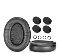 Ear Pads and Mic Foam Replacement Compatible with HyperX CloudX/Cloud II/Cloud III/Pro/Core/Alpha/Alpha S/Alpha Pro/Flight/Flight S/Stinger/Stinger S/CloudX Stinger/Stinger Core (Protein Leather)