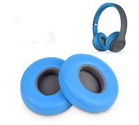 Ear Pads Compatible with Beats Solo 2 & Solo 3 Wireless Headphones, Protein Leather Solo2 Solo3 Ear Pads Cushions Replacement, Blue Grey
