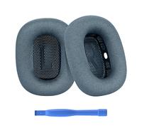 Ear Pads Replacement for AirPods Max Headphone by MMOBIEL - Mesh Fabric Ear Pad Cushions - Noise Isolation Earpads Replacement - Blue