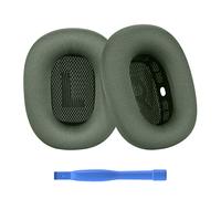 Ear Pads Replacement for AirPods Max Headphone by MMOBIEL - Mesh Fabric Ear Pad Cushions - Noise Isolation Earpads Replacement - Green