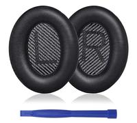 Ear pads for Bose QC25/QC35 II/QC35/QC15/AE2 AE2i AE2w Replacement Headphones Ear Pads Professional Soft Protein Cushions for Bose QuietComfort 35 (QC35 II)/Sound Link/Sound True (Black)