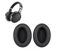 Ear Pads Replacement Compatible with Sennheiser HD 4.50bt/HD 4.50btnc/Hd4.50se/Hd4.40bt/Hd4.30g/Hd4.20s/Hd458bt/HD 450/Hd450bt/Hd400s/Hd350bt, Soft Fabric Material & Soft Protein Leather, Black
