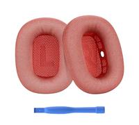 Ear Pads Replacement for AirPods Max Headphone by MMOBIEL - Mesh Fabric Ear Pad Cushions - Noise Isolation Earpads Replacement - Pink