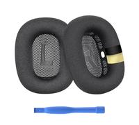 Ear Pads Replacement for AirPods Max Headphone by MMOBIEL - Mesh Fabric Ear Pad Cushions with Silicone Layer - Noise Isolation Earpads Replacement - Space Grey