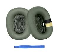 Ear Pads Replacement for AirPods Max Headphone by MMOBIEL - Premium - Mesh Fabric Ear Pad Cushions with Silicone Layer - Noise Isolation Earpads Replacement - Green
