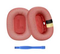 Ear Pads Replacement for AirPods Max Headphone by MMOBIEL - Premium - Mesh Fabric Ear Pad Cushions with Silicone Layer - Noise Isolation Earpads Replacement - Pink