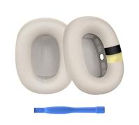 Ear Pads Replacement for AirPods Max Headphone by MMOBIEL - Premium - Mesh Fabric Ear Pad Cushions with Silicone Layer - Noise Isolation Earpads Replacement - Starlight
