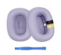 Ear Pads Replacement for AirPods Max Headphone by MMOBIEL - Premium - Mesh Fabric Ear Pad Cushions with Silicone Layer - Noise Isolation Earpads Replacement - Purple