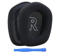 Ear Pads Replacement for Logitech G733 / G335 Lightspeed Wireless Gaming Headset by MMOBIEL - Mesh Fabric Ear Pad Cushions - Noise Isolation Earpads Replacement - Black