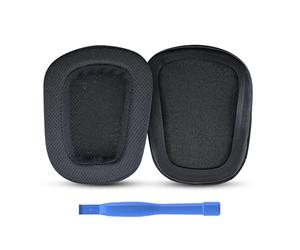 Ear Pads Replacement for Logitech G733 / G335 Lightspeed Wireless Gaming Headset by MMOBIEL - Mesh Fabric Ear Pad Cushions - Noise Isolation Earpads Replacement - Black