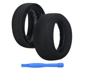 Ear Pads Replacement for Sony PlayStation 5 3D Pulse Wireless Headset PS5 by MMOBIEL - Mesh Fabric Ear Pad Cushions - Earpads Replacement - Black