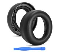 Ear Pads Replacement for Sony PlayStation 5 3D Pulse Wireless Headset | PS5 Protein PU Ear Pad Cushions by MMOBIEL - Earpads Replacement - Black