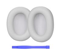 Ear Pads Replacement for Sony WH-1000XM6 Noise Cancelling Headphone by MMOBIEL - Memory Foam and Protein PU Ear Pad Cushions - Noise Isolation Earpads Replacement - Silver