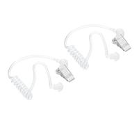 Ear Piece Headset Earpiece Agent Secret Earpiece Costume Prop, Replacement Acoustic Tube for 2-Way Radio Audio Headsets, Pack of 2