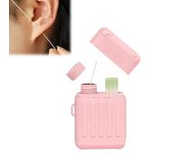 Ear Piercing Care Set, 240 Ear Piercing Cleaning Swabs, Ear Piercing Cleaning Swabs, Ear Piercing Aftercare Cleaning Set, Suitable for Both Women and Men (Pink)