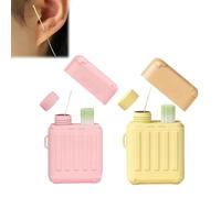 Ear Piercing Care Set, 240 Ear Piercing Cleaning Swabs, Ear Piercing Cleaning Swabs, Ear Piercing Aftercare Cleaning Set, Suitable for Both Women and Men (Pink + Yellow)