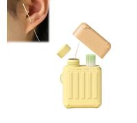 Ear Piercing Care Set, 240 Ear Piercing Cleaning Swabs, Ear Piercing Cleaning Swabs, Ear Piercing Aftercare Cleaning Set, Suitable for Both Women and Men (Yellow)