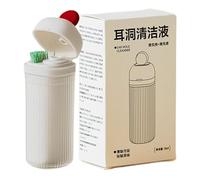 Ear Piercing Cleaner, Portable Deep Cleaning Kit, with 120 Cleaner Floss+15ml Cleaning Solution, Ear Piercing Care Kit, Earring Hole Dirt Remover, Hygiene Care Solution, for Home Daily Use Salon
