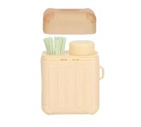 Ear Piercing Cleaning Kit, Ear Piercing Hole Cleaner Floss Kit, Ear Hole Ear Care Kit, Earrings Hole Cleaner, Disposable Aftercare Cleaner, with 240pcs Ear Piercing Hole Cleaner Floss (Beige)