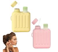 Ear Piercing Cleaning Kit, Ear Piercing Hole Cleaner Floss Kit, with 240pcs & 10ml Cleaning Solution (Mix)